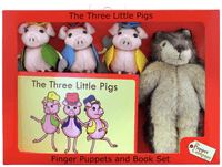 Kids Three Little Pigs Puppet Story Set