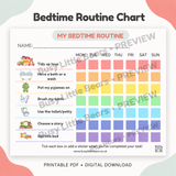 Morning & Bedtime Routine Chart Set