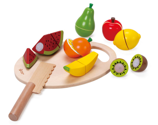 Kids Wooden Cutting Fruit Pretend Play Set