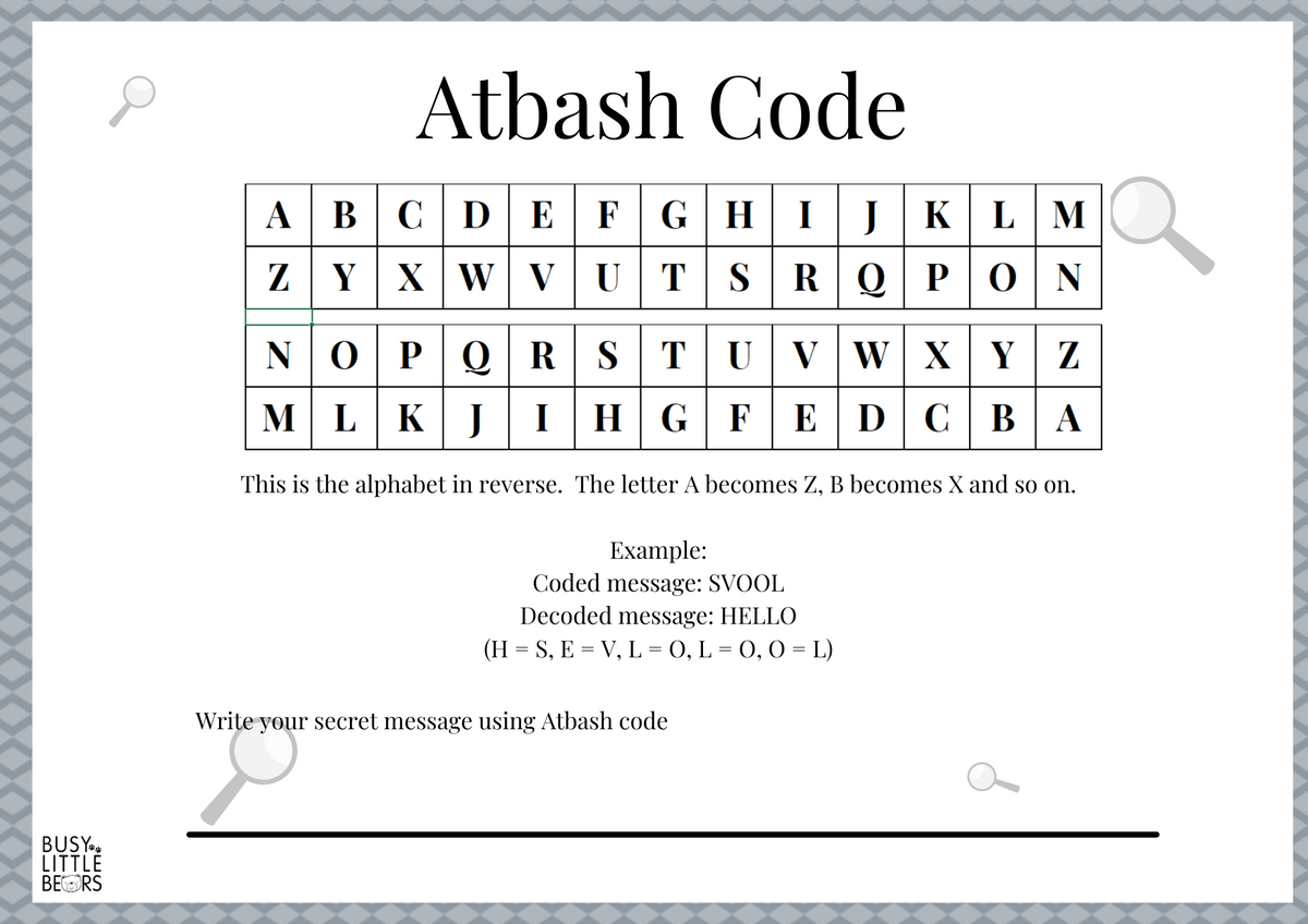Secret Coding Treasure Hunt - Instant Digital Download - DIY kids acti ...