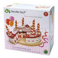 Kids Chocolate Wooden Birthday Cake