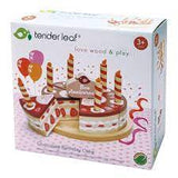Kids Chocolate Wooden Birthday Cake