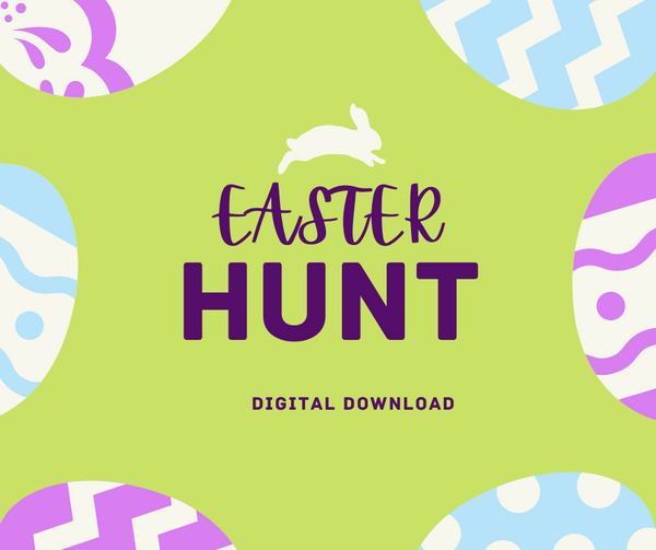 Easter Treasure Hunt - Instant Digital Download - DIY kids activity
