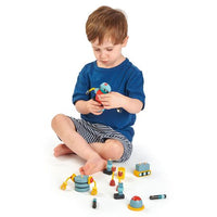 Kids Wooden Robot Construction Set