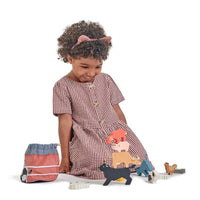 Kids Wooden Stacking Animal Farmyard