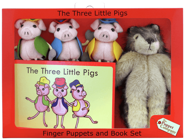 Kids Three Little Pigs Puppet Story Set